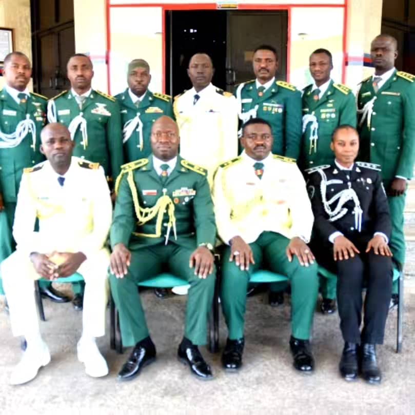 Graduates of Junior Course 95 at the Armed Forces Command and Staff College, Jaji, Kaduna 