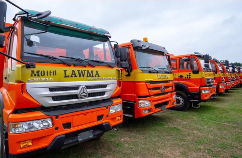 LAWMA Trucks 