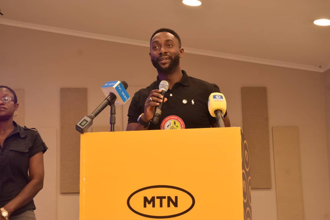 Commissioner for Youth and Social Development, Lagos State, Hon. Mobolaji Ogunlende giving a speech at the MTN Anti-Substance Abuse Programme, ASAP held in Lagos. 