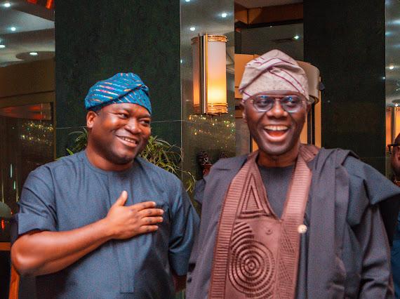 R-L: Executive Governor, Lagos State, Mr. Babajide Olusola Sanwo-Olu and the Board Member, Lagos State Security Trust Fund, LSSTF, Dr. Ayo Ogunsan