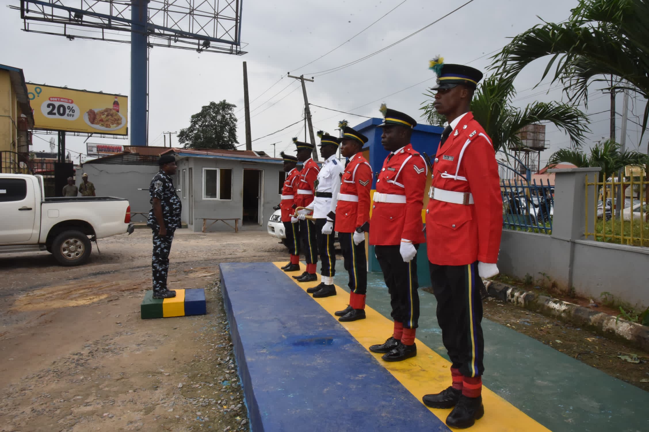 Commissioner of Police, Lagos State Command, CP Adegoke Fayoade at Area F Command, Ikeja