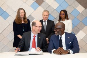 L-R: Michael Jongeneel, Chief Executive Officer, FMO and Roosevelt Ogbonna, Managing Director/Chief Executive Officer, Access Bank Plc.