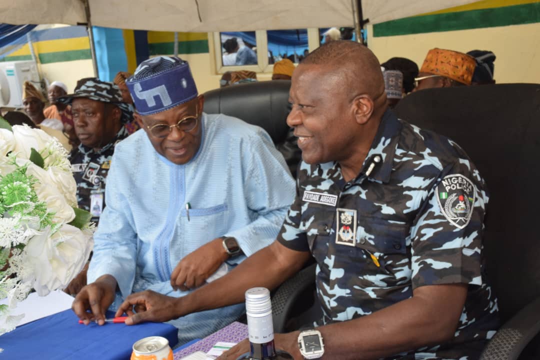 Hon. James Abiodun Faleke with Commissioner of Police, Lagos Command, CP Adegoke Fayoade 