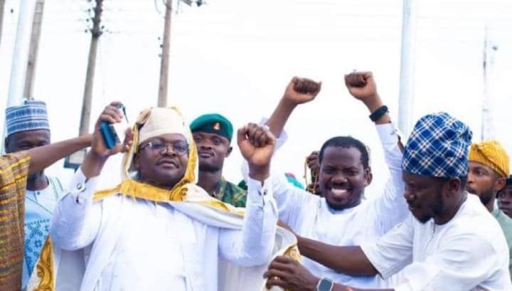 ADC to President Bola Tinubu, Lt. Col. Nurudeen Yusuf been celebrated as new King of Ilemona Town in Kwara State