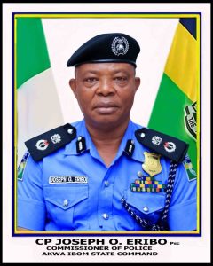 The Akwa Ibom State Commissioner of Police, CP Joseph Eribo
