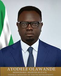 Newly appointedMinister Of Youth Development, Comrade Ayodele Olawande