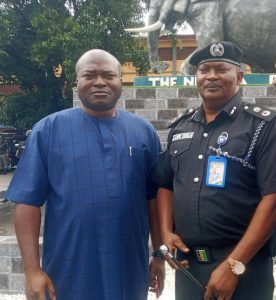L-R: Board Member, Lagos State Security Trust Fund, LSSTF, Dr. Ayo Ogunsan with the Commissioner of Police, Lagos State Command, CP Ishola Olanrewaju Olawale