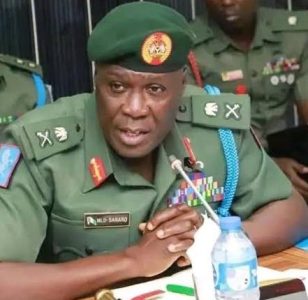 General Officer Commanding (GOC) 1 Division, Nigerian Army, Major General Mayirenso Lander David Saraso