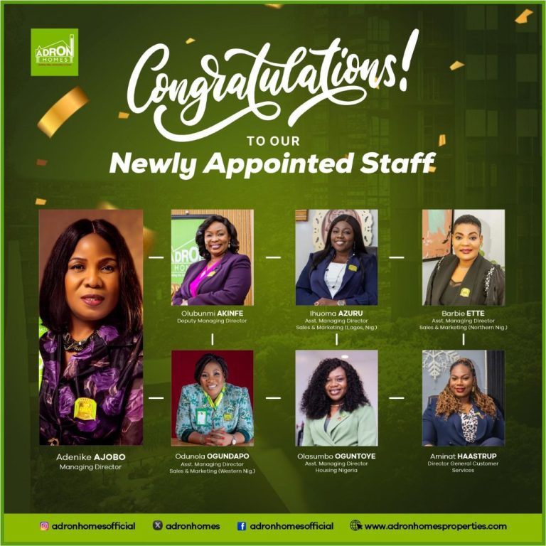 ADRON HOMES WELCOMES NEW EXECUTIVE, EMPHASIZING COMMITMENT TO ...