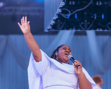 Dr. Ajokesings during the Live Recording of 'Glory Experience'...